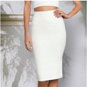 BCBGMaxAzria Leger High waist bandage pencil skirt
